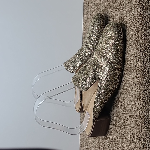 Madewell Shoes - Madewell Willa Loafer Mule In Gold Glitter Sz 6.5 Women's